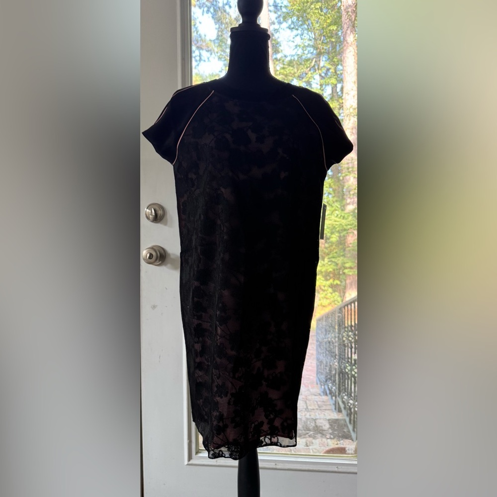 Juicy Couture black downtown ember mesh dress size 8